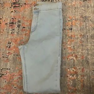 Topshop Joni High Waisted light wash denim